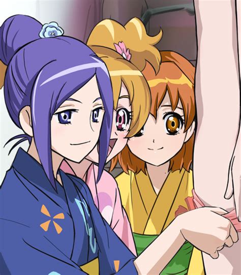 Higashi Setsuna Momozono Love Yamabuki Inori And Aono Miki Precure