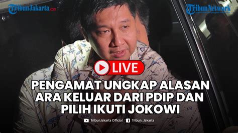 Pengamat Politik Ungkap Penyebab Maruarar Sirait Keluar Dari Pdip Dan