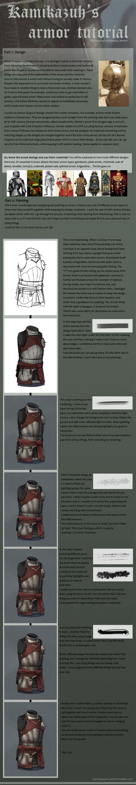 Armor Tutorial By Kamikazuh On Deviantart