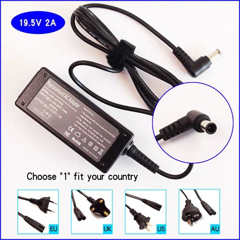 19 5V 2A Laptop PC Ac Power Adapter Battery Charger For Sony VAIO