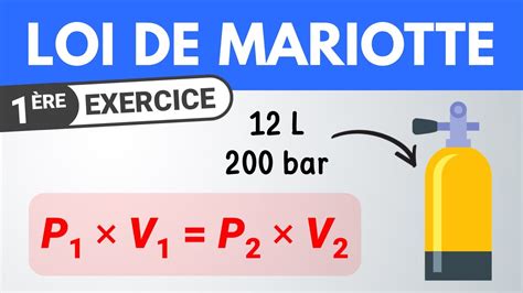 Loi De Mariotte Calculer Un Volume Ou Une Pression Re Physique