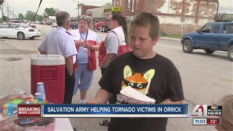 Salvation Army Helping Orrick Tornado Victims Youtube