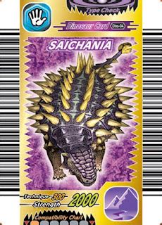 Cartas De Dino Rey O Dinosaur King Saichania