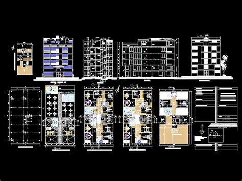 Edificio En Autocad Descargar Cad Mb Bibliocad