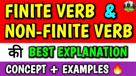 Verbs Finite Verb Vs Non Finite Verb Differences Finite And