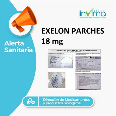 Invima on Twitter Atención AlertaSanitaria sobre EXELON PARCHES 18