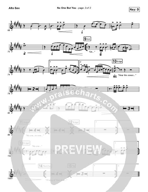 No One But You Alto Sax Sheet Music Pdf Hillsong Worship Praisecharts