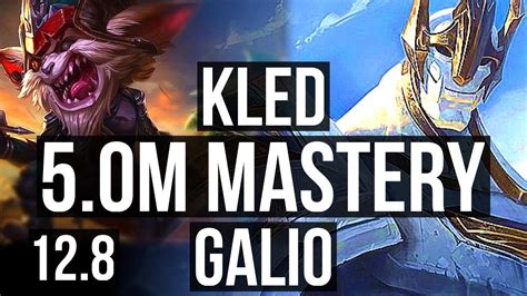 Kled Vs Galio Mid 50m Mastery 2100 Games 315 Kr Diamond