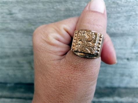 Vintage Copper Ring Men S Copper Ring Vintage Ring Etsy Copper Ring