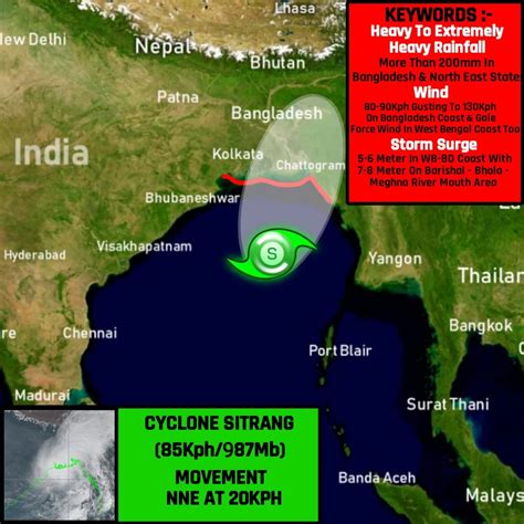 Cyclone Sitrang Intensifies High Alert In Bengal Odisha And The N E