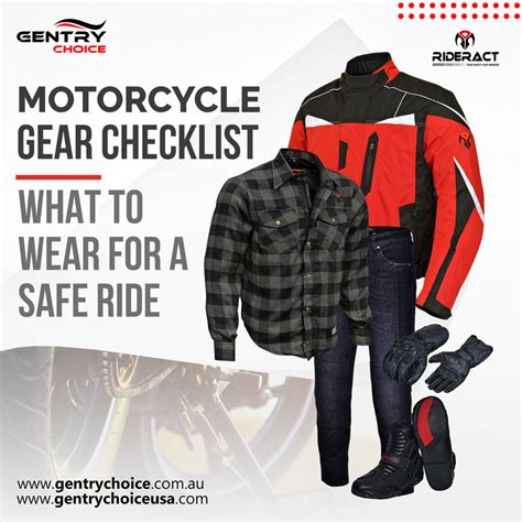 Motorcycle Gear Checklist What To Wear For A Safe Ride Gentrychoiceusa