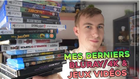 Mes DERNIERS ACHATS de BLU RAY 4K et JEUX VIDÉOS YouTube