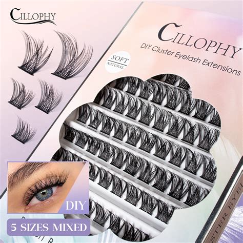 Cillophy Diy Clusters Lashes Natural Segmented Eyelashes Eyelash