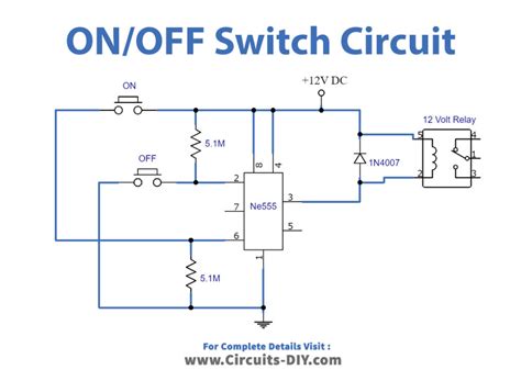 Push ON Push OFF Relay Switch