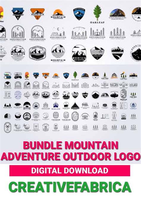 Bundle Mountain Adventure Outdoor Logo Graphic By Lodzrov Creative