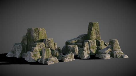 Stylized Rocks Set R Blender