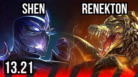 SHEN Vs RENEKTON TOP 3 1 9 1 1M Mastery 400 Games KR Master