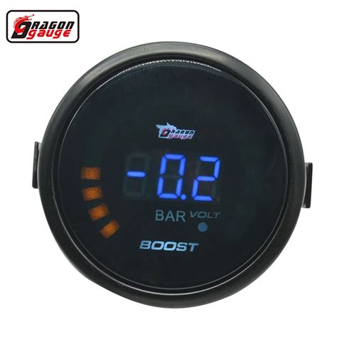 Dragon Gauge Mm Black Shell Auto Car Turbine Turbo Digital Boost