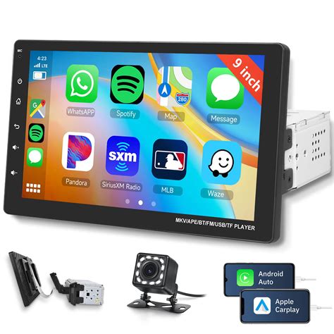 Buy Rimoody Car Stereo Single Din Apple Carplay 9 Detachable Touch