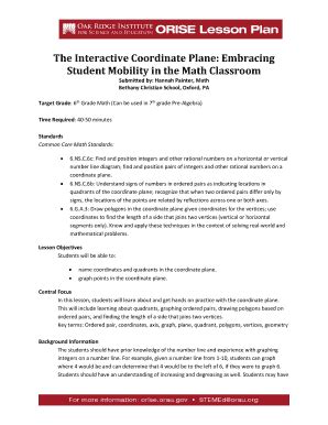 Fillable Online Orise Orau Orise Lesson Plan The Interactive