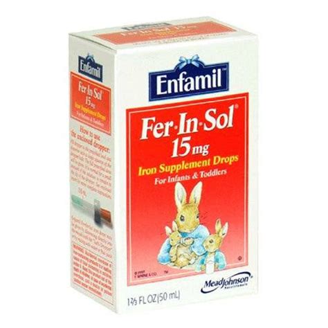 Fer In Sol Iron Supplement Drops 15mgml 50ml — Mountainside Medical