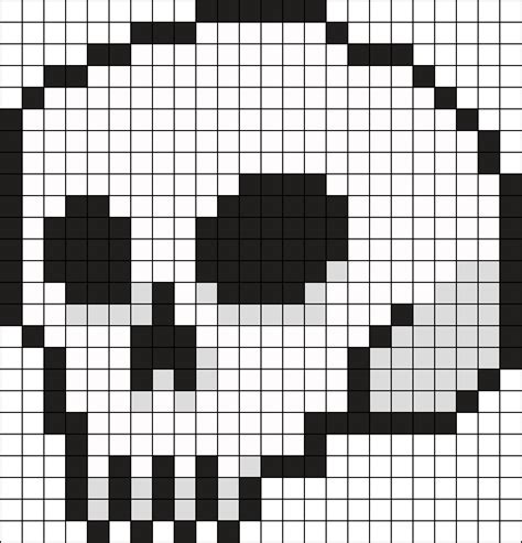 Skull Perler Bead Pattern