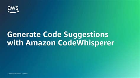 Amazon Codewhisperer Overview Amazon Web Services Youtube