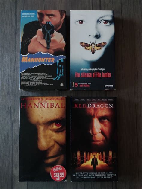 Hannibal Lecter Vhs Lot Manhunter Silence Of The Lambs Red Dragon