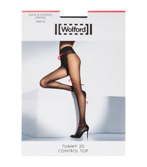 Womens Wolford Black Tummy Control Top Tights Harrods Uk