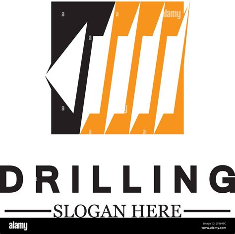 Drill Logo Icon Design Template Logo For Mining Business Bore