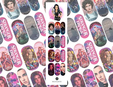 Stranger Things Nail Decals Waterslide Decals Nail Art Etsy