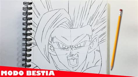 COMO DIBUJAR A GOHAN MODO BESTIA PASO A PASO YouTube