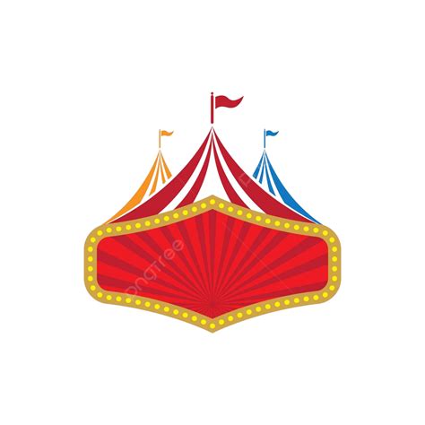 Circus Element Vector Illustration Design Logo Set Clown Vector Logo