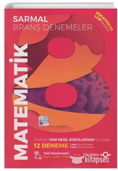 8 Sınıf LGS Matematik 12 li Sarmal Branş Denemeler FikriBilim