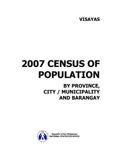 2007 Census Of Population Chd Davao Region