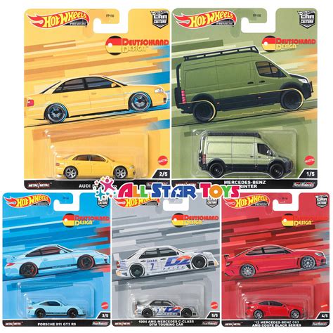 Hot Wheels Premium Car Culture Deutschland Design Case K Set Of