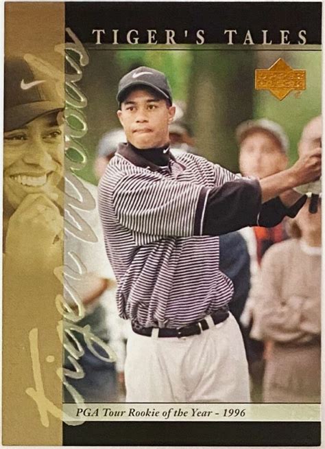 Tiger Woods Upper Deck Golf Tiger S Tales Pga Rookie Of The Year