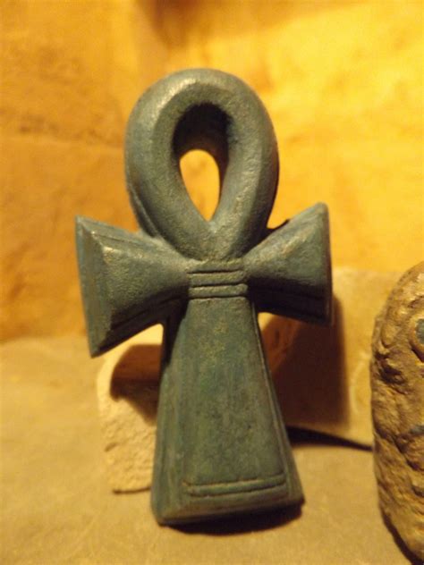 Egyptian Art Eye Of Horus And Ankh Amulet Ancient Egypt Carving