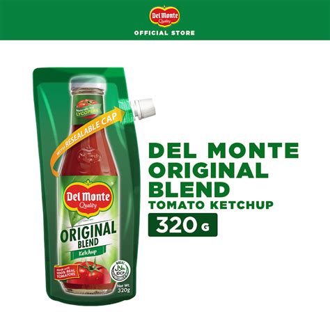 Del Monte Original Blend Ketchup With 100 Real Tomatoes And No