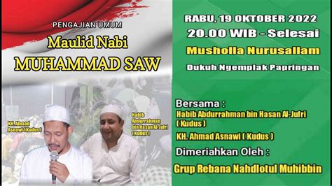 Live Maulid Nabi Muhammad Saw Mushola Nurussalam Papringan