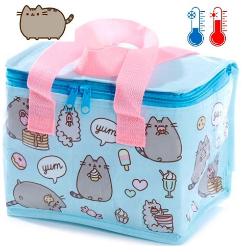 Tkana torba termiczna na lunch KOT PUSHEEN LUNCHBOX śniadaniówka KOTEK