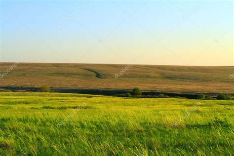 Rural landscape with floor, ravine and tree — Stock Photo © mirnik70 ...