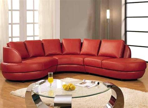 Best Red Leather Sectional Sofas With Recliners