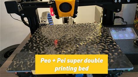 Peo And Pei Super Double Bed For Your Printer 3d Youtube