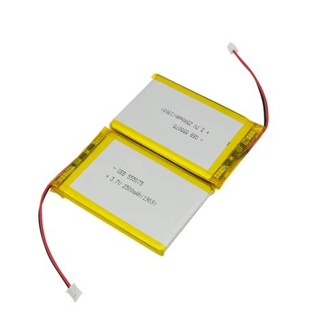 3 7v Lipo Batteries 555075 9 25wh 2500mah Lithium Polymer Rechargeable