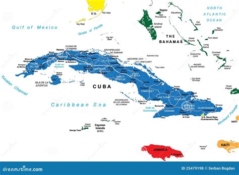 Mapa Politico De Cuba