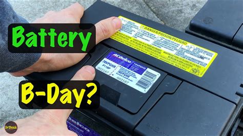 Gm North America Acdelco Battery Warranty Date Code Tag