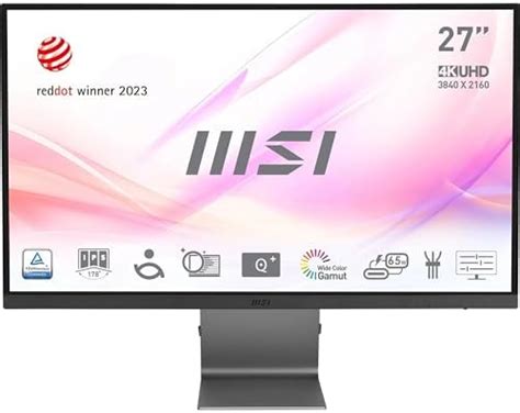 MSI 27 MODERN MD271UL Kurumsal Monitör Flat UHD IPS 60Hz 4MS TYPE C