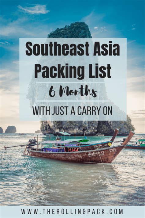 Southeast Asia Packing List - The Rolling Pack