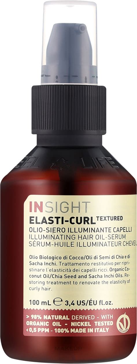 Insight Elasti Curl Illuminating Hair Oil Serum Oil Serum For Curly